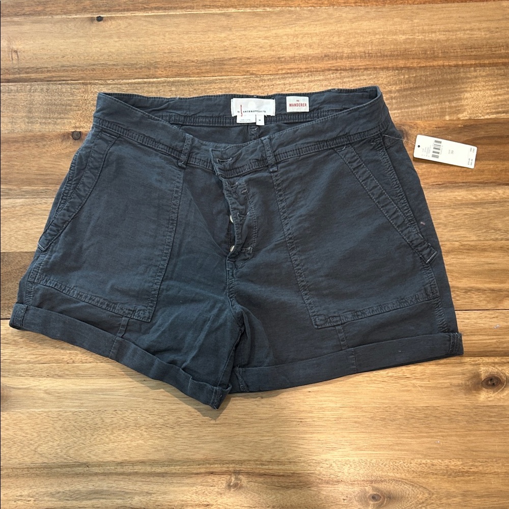 Anthropologie Women's Dark Gray Cargo Shorts